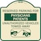 Signmission Reserved Parking for Physicians Patients Unauthorized Vehicles Towed Away, A-DES-TG-1818-23080 A-DES-TG-1818-23080 - alternate 1